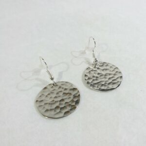 Boucles d'oreilles rondes en étain - Boule