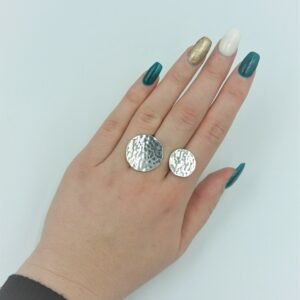 Bague Deux Ronds en étain