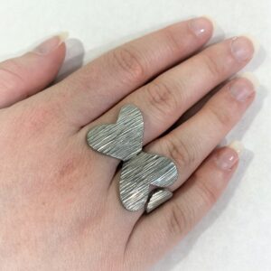 bague papillon arrondie