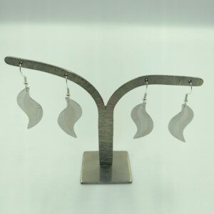 Boucles d'oreilles S en étain